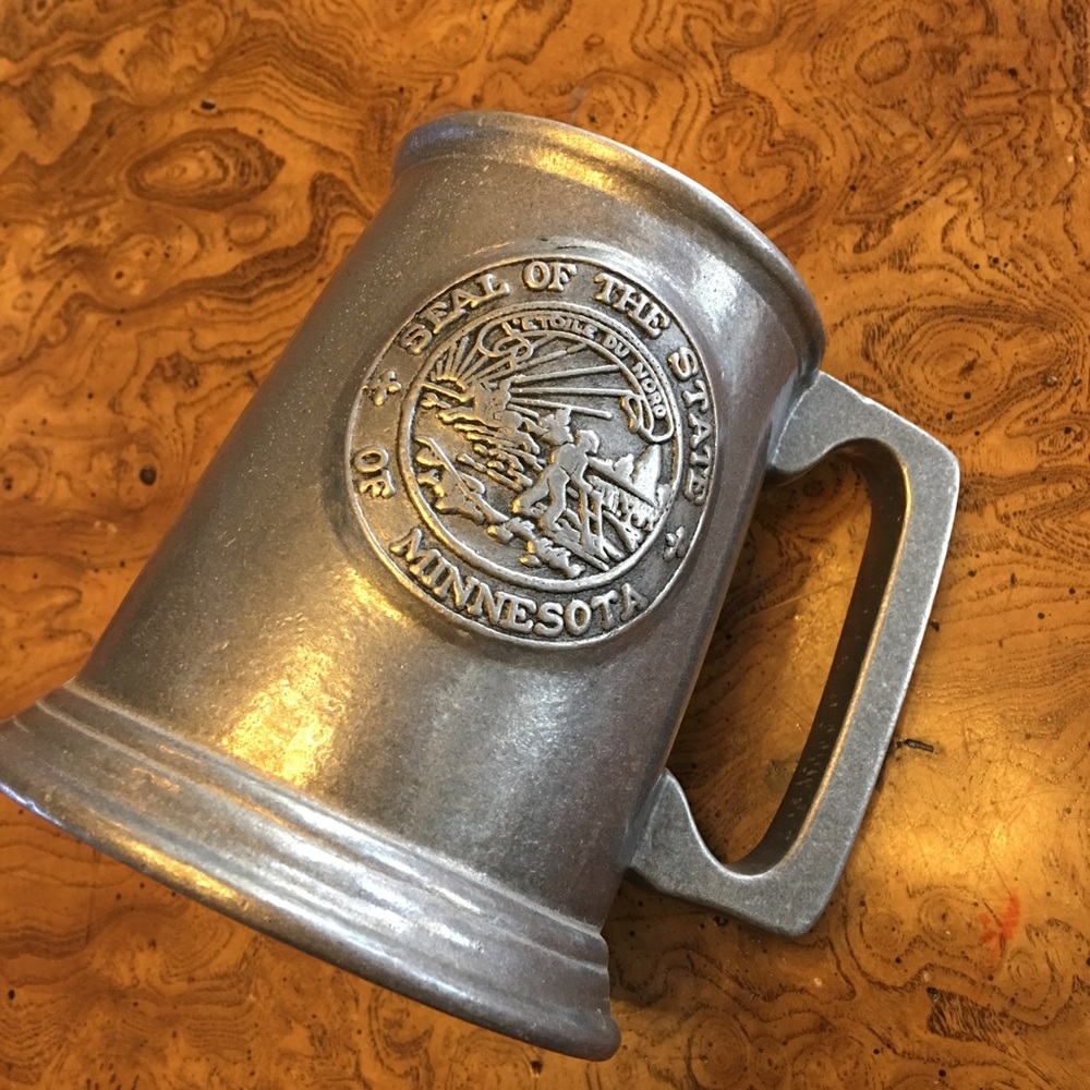 Vintage Pewter Mug/Minnesota